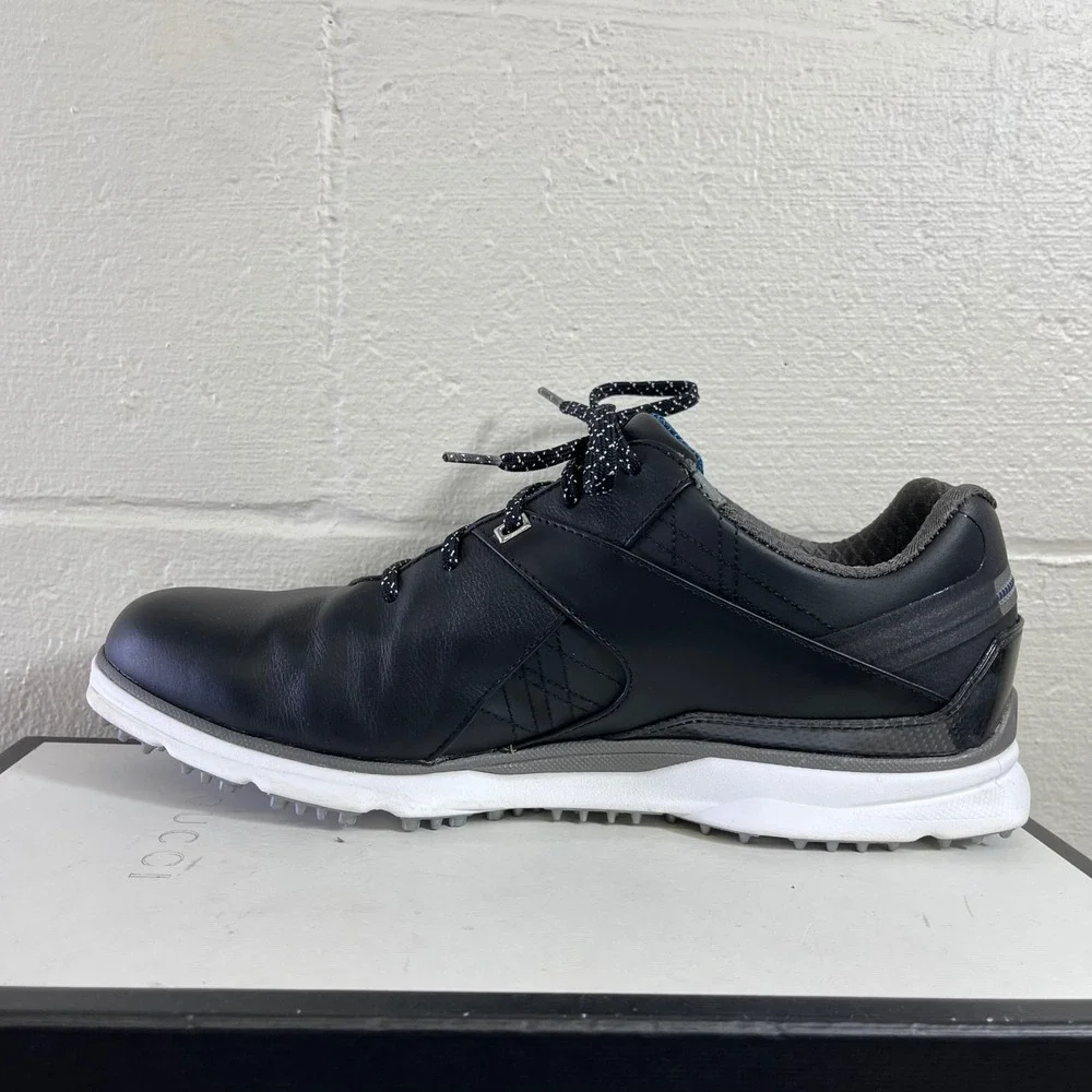 FootJoy Pro SL 53108 Black Carbon Leather Spikeless Golf Shoes Men's US 11 M